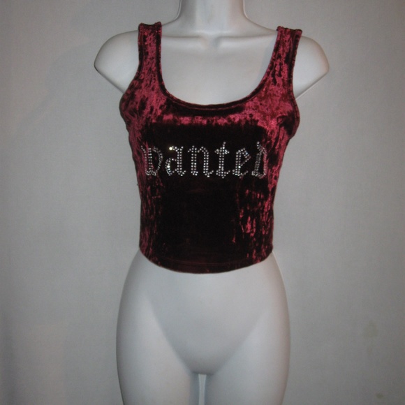 Forever 21 Tops - Forever 21 Wanted Velvet Crop Top S